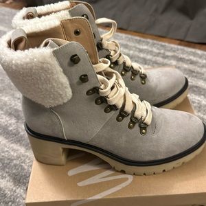 Mi.iM Monroe Combat Style Gray Boot. Size 8.5